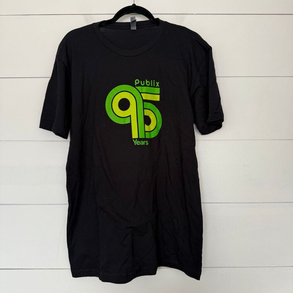 Publix Black Large 95 Years Logo Tee Short Sleeve NWOT